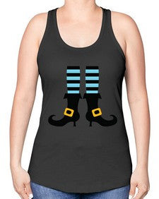 bluewitchlegs 47# - witch -Racerback Tank