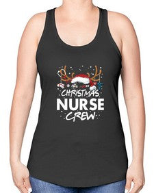 christmas nurse crew 655# - nurse -Racerback Tank