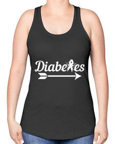 diabetes Style 43# - diabetes -Racerback Tank