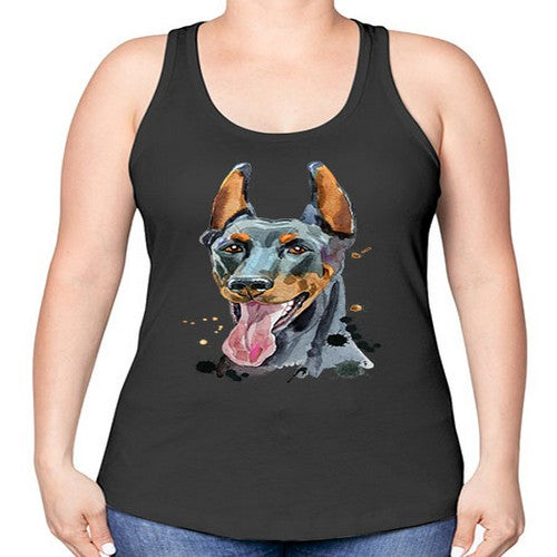 dog 105# - dogs -Racerback Tank