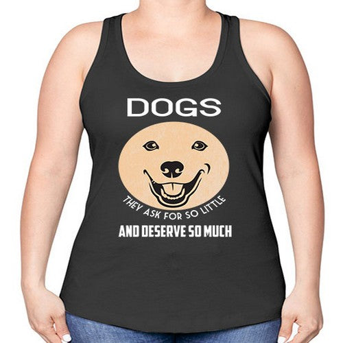 dog 115# - dogs -Racerback Tank