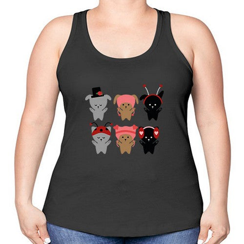 dogs 138# - dogs -Racerback Tank