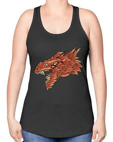 dragon 184# - dragon -Racerback Tank