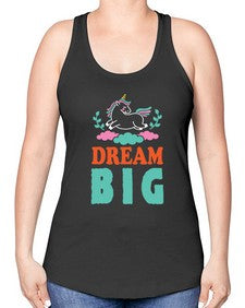 dream big 102# - unicorn -Racerback Tank