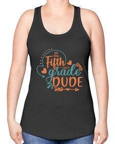 fifth grade dude 68# - fifth grade -Racerback Tank