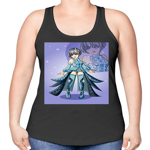 game of beautiful girl140# - anime -Racerback Tank