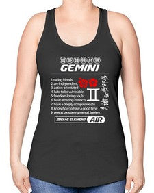 gemini 242# - gemini -Racerback Tank