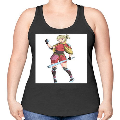 girl bring stick3# - anime -Racerback Tank