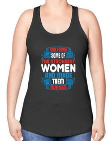 god found the strongest Style 824# - nurse -Racerback Tank