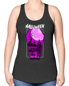 halloween 498# - art pop art -Racerback Tank