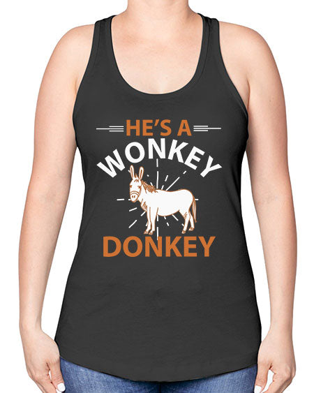 he’s a wonky donkey Style 4# - donkey -Racerback Tank