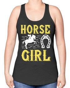 horse girl Style 51# - horse -Racerback Tank