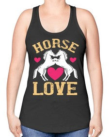 horse lovee Style 49# - horse -Racerback Tank