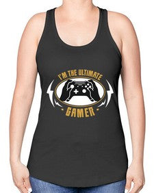 im the ultimate gamer 122# - video games -Racerback Tank
