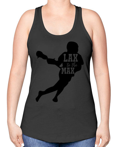 lax to the max 2# - lacrosse -Racerback Tank