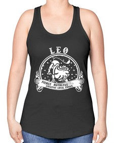 leo 18# - leo -Racerback Tank