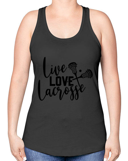 live.love 11# - lacrosse -Racerback Tank