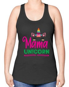 mama unicorn 291# - unicorn -Racerback Tank