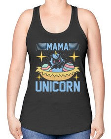 mama unicorn 295# - unicorn -Racerback Tank