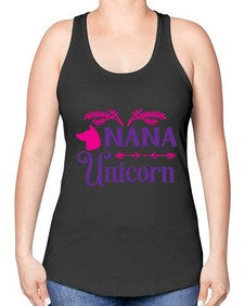 nana unicorn 331# - unicorn -Racerback Tank