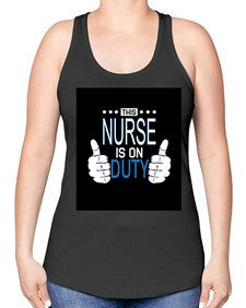 nurse 1142# - nurse -Racerback Tank