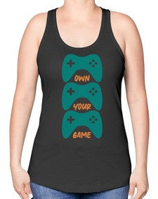 own your game 143# - video games -Racerback Tank