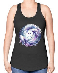 pisces 347# - pisces -Racerback Tank