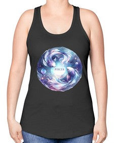 pisces 348# - pisces -Racerback Tank