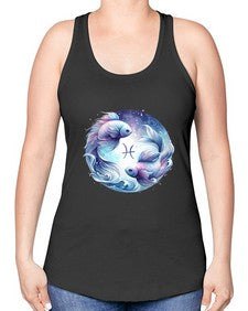 pisces 349# - pisces -Racerback Tank