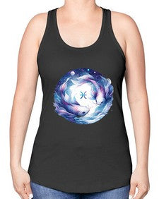 pisces 363# - pisces -Racerback Tank