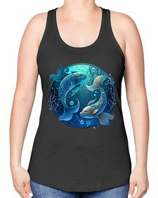pisces 364# - pisces -Racerback Tank
