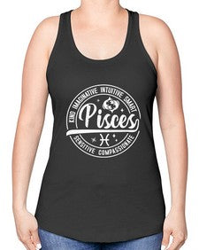 pisces 374# - pisces -Racerback Tank