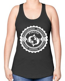 pisces 50# - pisces -Racerback Tank