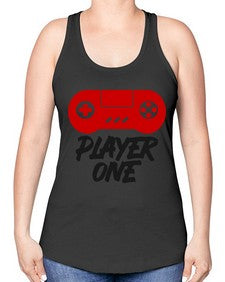 play one 145# - video games -Racerback Tank