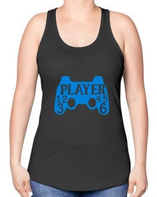 player 39# - video games -Racerback Tank