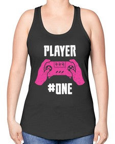 player one 147# - video games -Racerback Tank