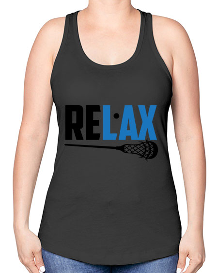 relax 3# - lacrosse -Racerback Tank