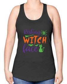 resting witch face 26# - witch -Racerback Tank
