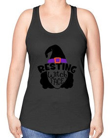 resting witch face 27# - witch -Racerback Tank
