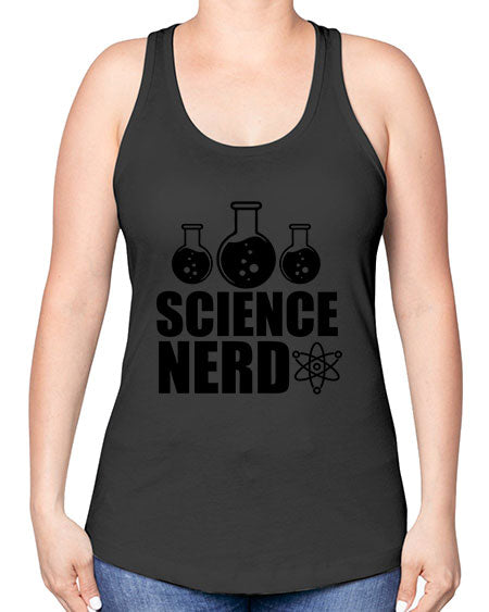 science nerd 62# - general science -Racerback Tank