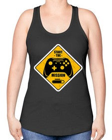 start the mission 152# - video games -Racerback Tank