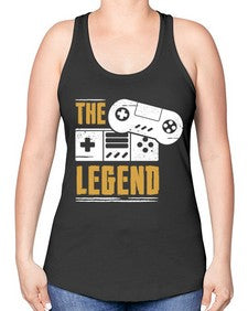 the legend 156# - video games -Racerback Tank