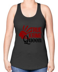true krime queen 1190# - true crime -Racerback Tank
