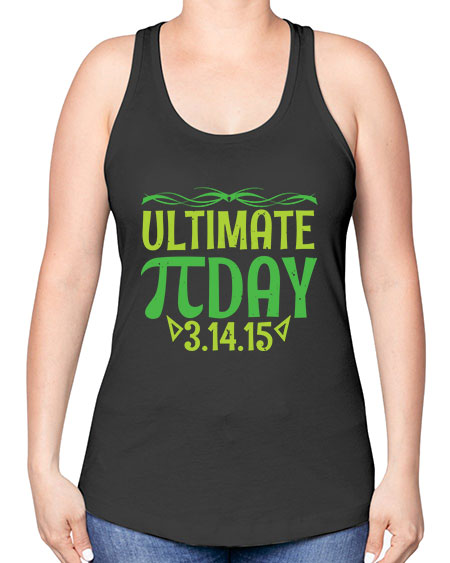 ultimate Pi day 49# - pi -Racerback Tank