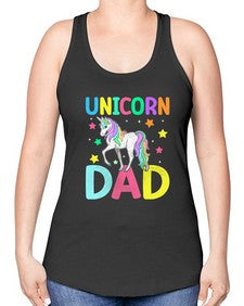 unicorn dad 454# - unicorn -Racerback Tank