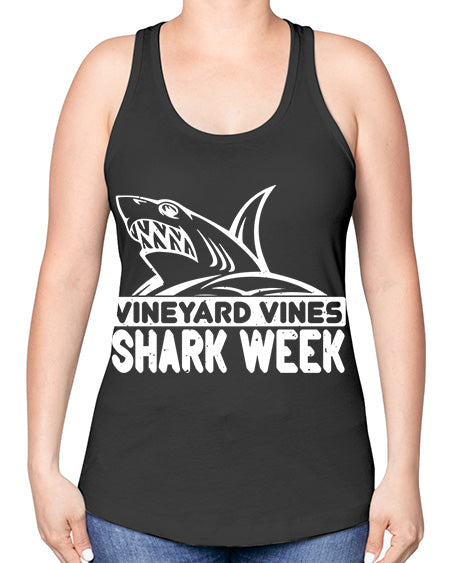 vineyard vines Shark Week Style 8# - shark-fish -Racerback Tank
