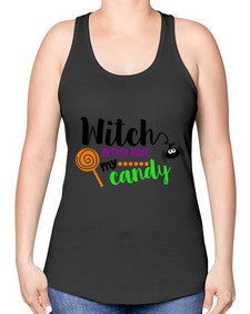 witchbetterhavecandy 12# - witch -Racerback Tank