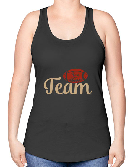 your team 2271# - softball -Racerback Tank