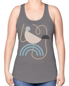 Abstract Shape 193# - art pop art -Racerback Tank