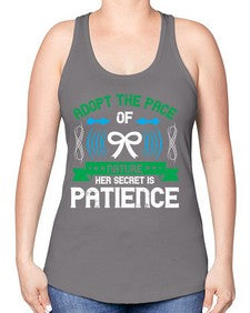 Adopt the pace of nature her secret is patience Style 50# - Self awareness -Racerback Tank